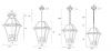 RYE 27 SOLID BRASS EXTERIOR PENDANT IP43. BRASS OR BLACK